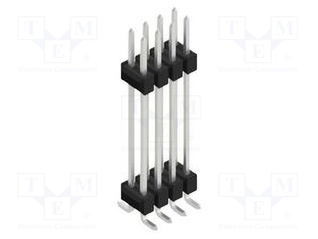 Connector: pin strips; pin header; male; PIN: 8; 2.54mm; SMT; 2x4