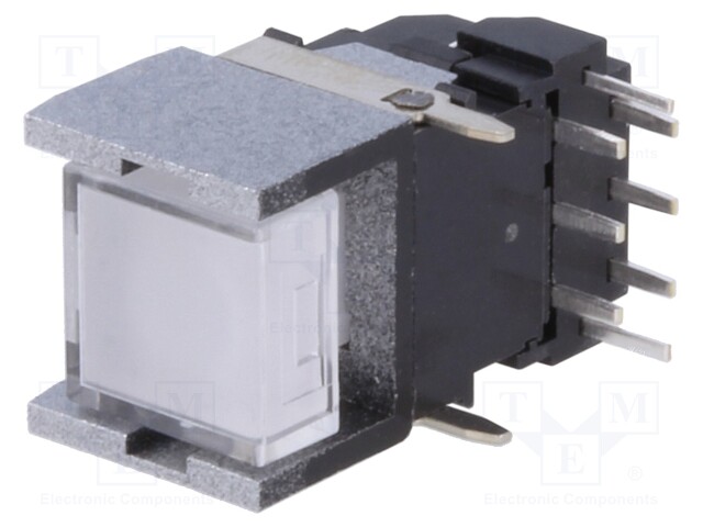 Switch: keypad; Pos: 2; DPST-NO; 0.05A/12VDC; Illumin: LED; red