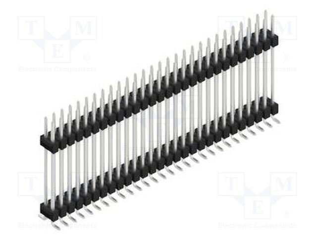 Connector: pin strips; pin header; male; PIN: 56; 2.54mm; SMT; 2x28