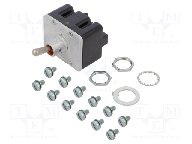 Switch: toggle; Pos: 2; 4PST; OFF-ON; 6A/230VAC; 20A/28VDC; -65÷71°C