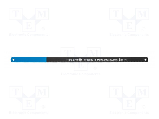 Hacksaw blade; tinware,metal; 300mm; 24teeth/inch; 2pcs.