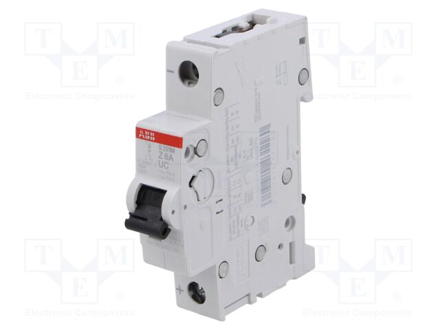 Circuit breaker; 230VAC; 220VDC; Inom: 6A; Poles: 1; Charact: Z; 10kA