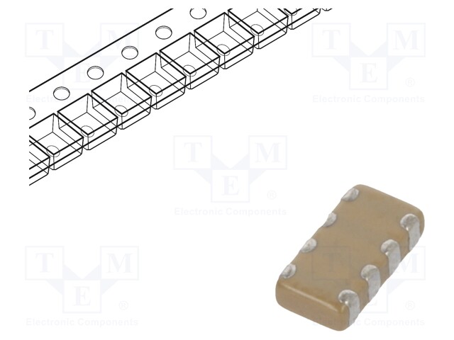 Capacitor: ceramic; MLCC; 10nF; 50V; X7R; ±10%; SMD; 0612