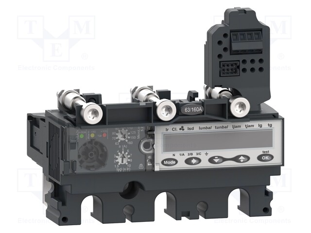 Electronic trip unit; Inom: 100A; 690VAC; IP40; -25÷70°C