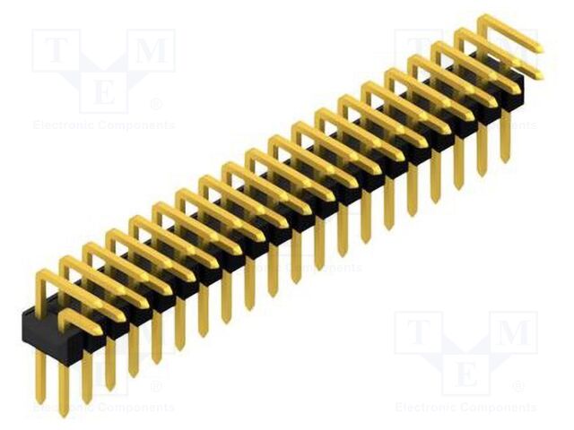 Connector: pin strips; pin header; male; PIN: 40; 2.54mm; THT; 2x20