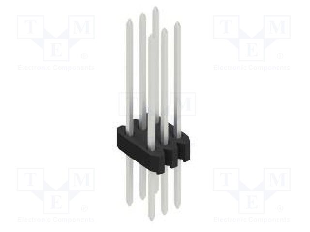 Connector: pin strips; pin header; male; PIN: 6; 1.27mm; THT; 2x3