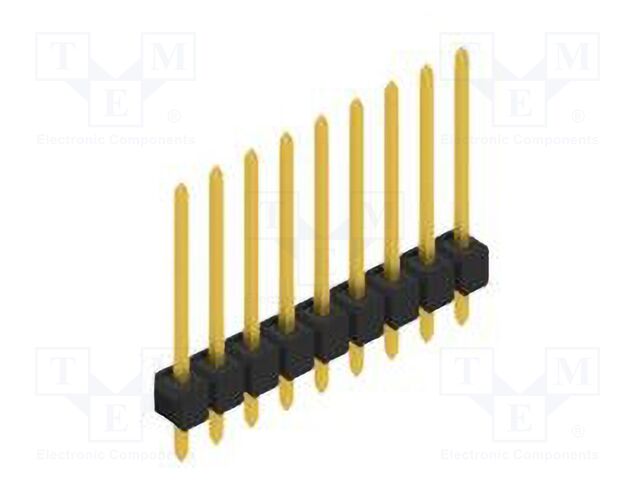 Connector: pin strips; pin header; male; PIN: 9; 2.54mm; THT; 1x9