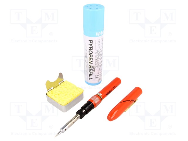Soldering iron: gas; Shape: conical