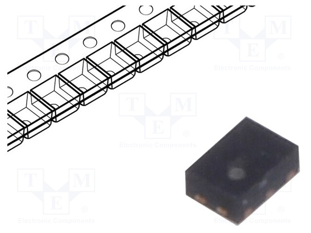 Diode: Transil array; 6.1V; 3A; common anode; 30W; MicroQFN