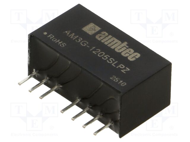 Converter: DC/DC; 3W; Uin: 9÷18V; Uout: 5VDC; Iout: 600mA; SIP8; THT