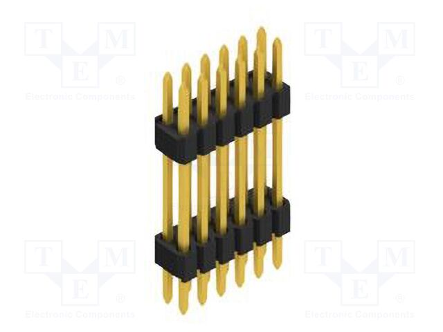 Connector: pin strips; pin header; male; PIN: 12; 1.27mm; THT; 2x6