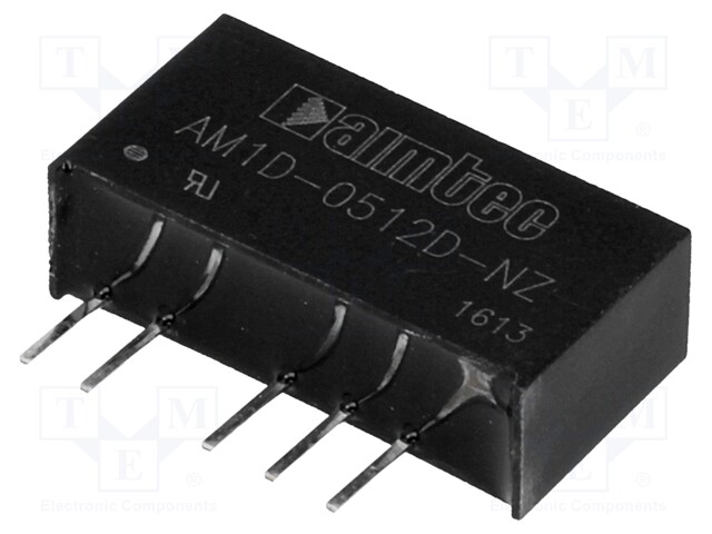 Converter: DC/DC; 1W; Uin: 4.5÷5.5V; Uout: 12VDC; Uout2: -12VDC; SIP7