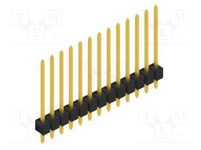 Connector: pin strips; pin header; male; PIN: 13; 2.54mm; THT; 1x13