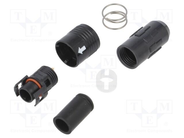 Plug; Connector: circular; HR30; male; PIN: 12; push-pull; 2A; 26AWG