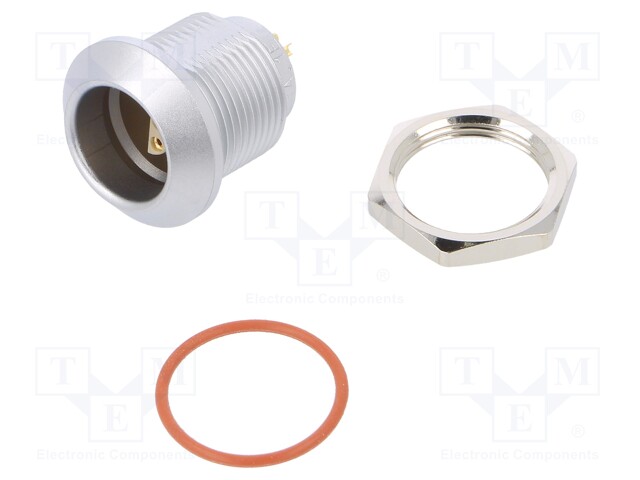Connector: circular; Series: 1E; socket; female; soldering; PIN: 4