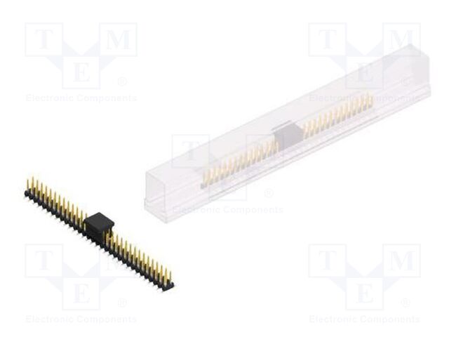 Connector: pin strips; pin header; male; PIN: 64; 2mm; SMT; 2x32