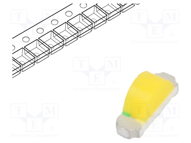 LED; SMD; 1204; white warm; 300÷450mcd; 270-2900(typ)-3300K; 120°