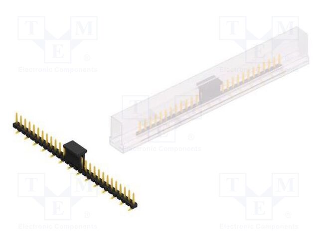 Connector: pin strips; pin header; male; PIN: 28; 2.54mm; SMT; 1x28