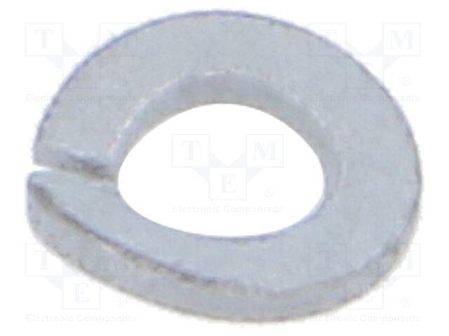 Washer; spring; M2; D=4.4mm; h=0.7mm; steel; Plating: zinc; DIN 128A