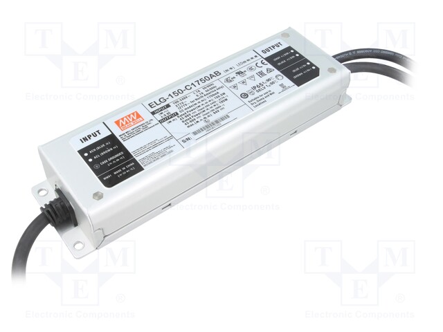 Power supply: switched-mode; LED; 150.5W; 43÷86VDC; 875÷1750mA