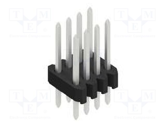 Connector: pin strips; pin header; male; PIN: 8; 1.27mm; THT; 2x4
