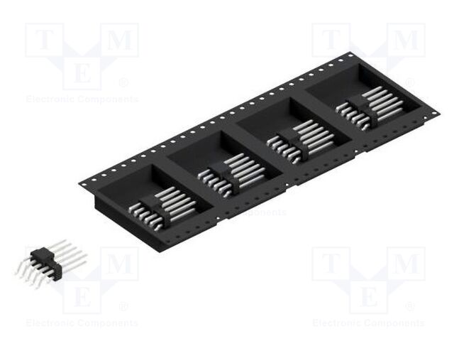Connector: pin strips; pin header; male; PIN: 10; 2.54mm; SMT; 2x5