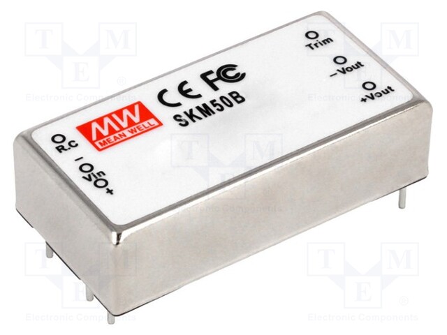 Converter: DC/DC; 50W; Uin: 36÷75VDC; Uout: 12VDC; Iout: 4170mA; THT