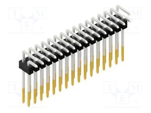 Connector: pin strips; pin header; male; PIN: 32; 2.54mm; THT; 2x16