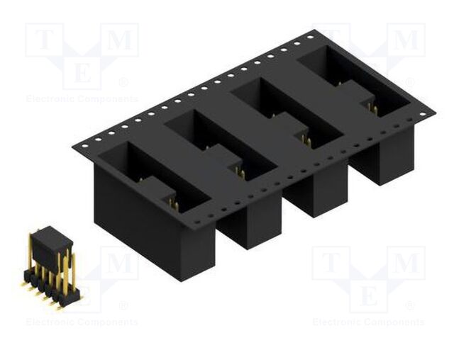Connector: pin strips; pin header; male; PIN: 12; 2.54mm; SMT; 2x6