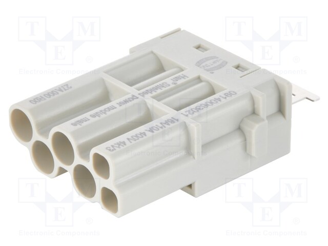 HEAVY DUTY MODULE, PLUG, 4+2 POS, 16A