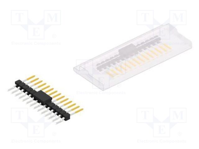 Connector: pin strips; pin header; male; PIN: 14; 2.54mm; SMT; 1x14