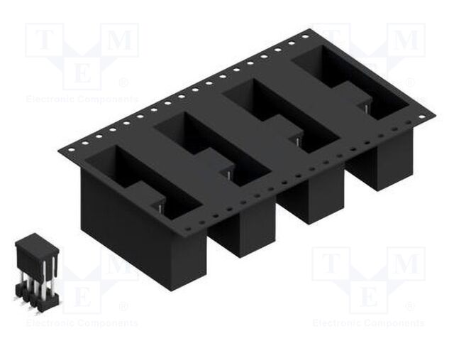Connector: pin strips; pin header; male; PIN: 8; 2.54mm; SMT; 2x4