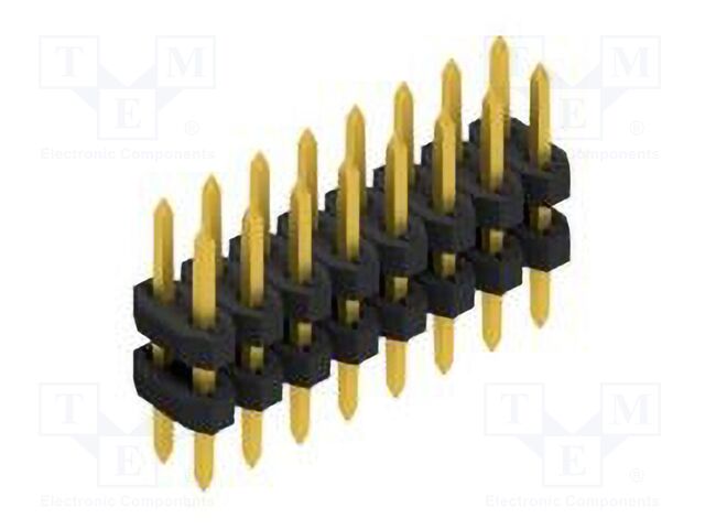 Connector: pin strips; pin header; male; PIN: 16; 2mm; THT; 2x8; 100V