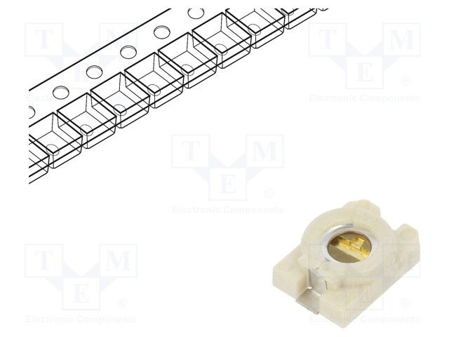 Trimmer: ceramic; 3pF÷10pF; SMD; white; 100VDC; Diel: N600