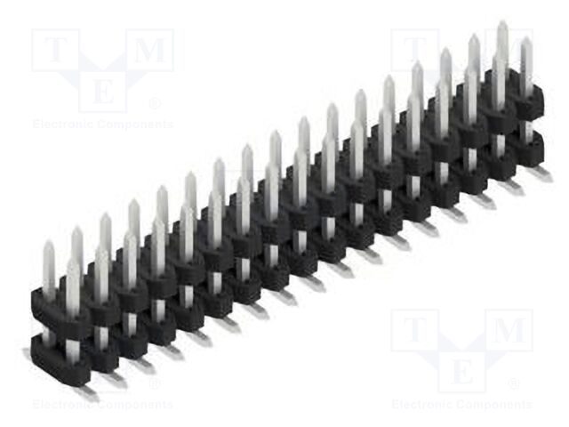 Connector: pin strips; pin header; male; PIN: 34; 2mm; SMT; 2x17