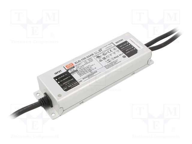 Power supply: switched-mode; LED; 96W; 24VDC; 21.6÷26.4VDC; 2÷4A
