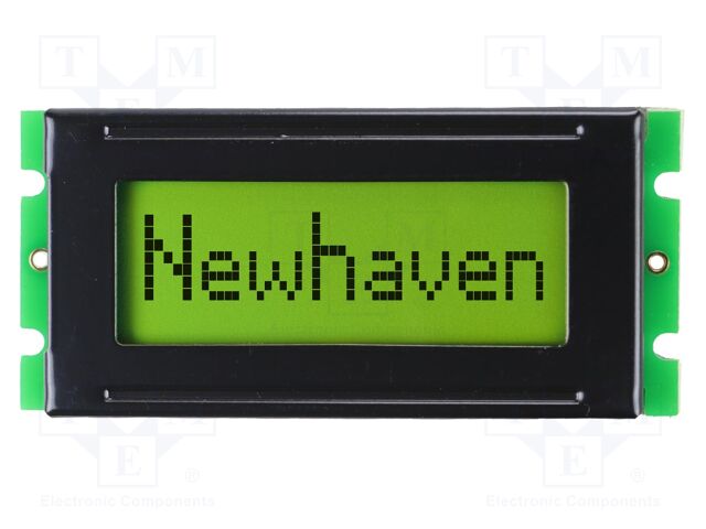 Display: LCD; STN Positive; 8x1; yellow-green; 53x25mm; 2x7; 3.3V