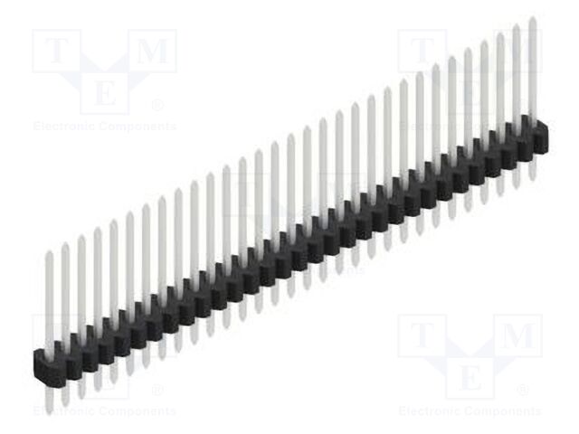 Connector: pin strips; pin header; male; PIN: 31; 1.27mm; THT; 1x31