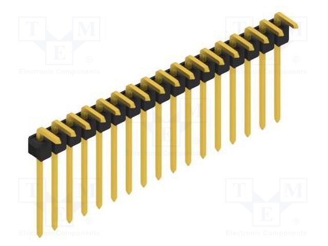 Connector: pin strips; pin header; male; PIN: 17; 2.54mm; THT; 1x17