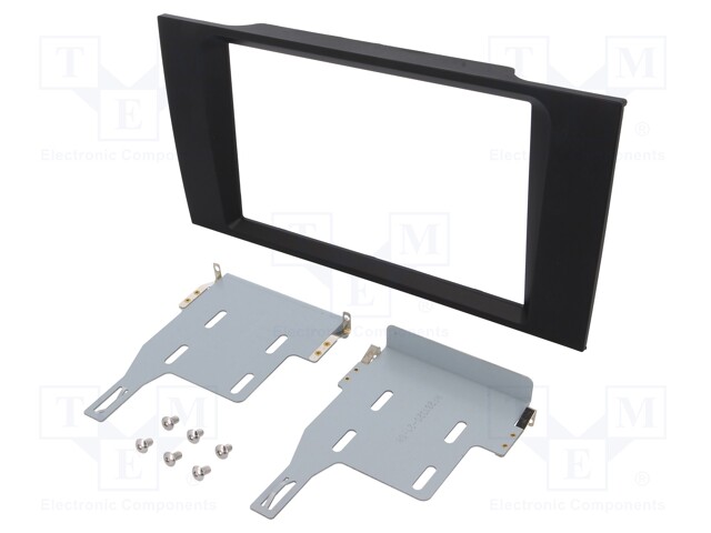 Radio mounting frame; Audi; 2 DIN; black