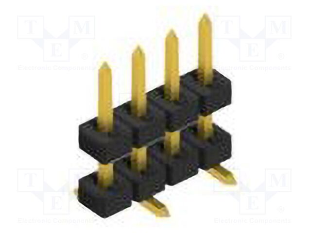 Connector: pin strips; pin header; male; PIN: 4; 2mm; SMT; 1x4; 100V