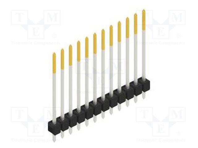 Connector: pin strips; pin header; male; PIN: 12; 2.54mm; THT; 1x12