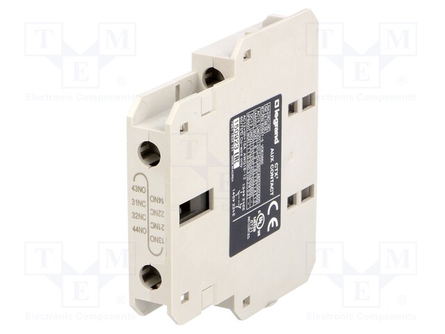Auxiliary contacts; Series: CTX3; Leads: screw terminals
