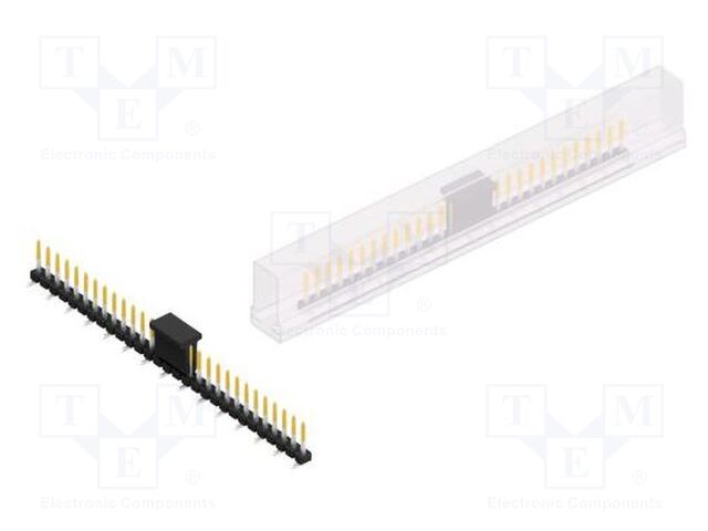 Connector: pin strips; pin header; male; PIN: 29; 2.54mm; SMT; 1x29