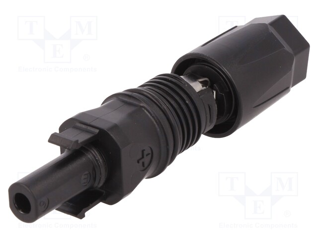 Connector: solar; female; "+" marking; 2.5÷6mm2; with contacts