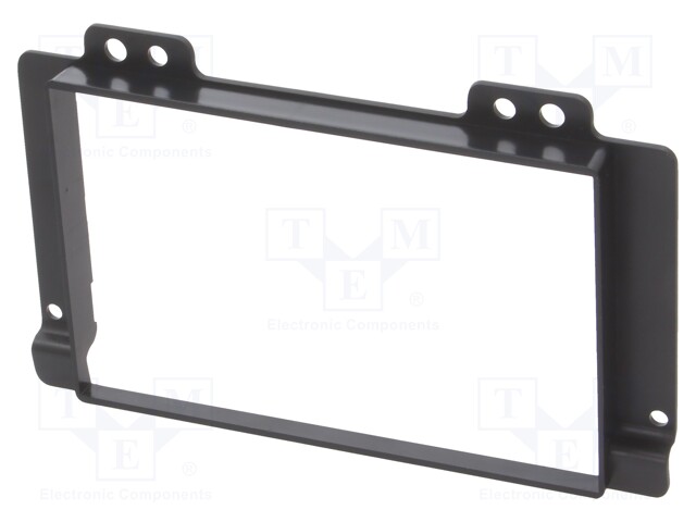 Radio mounting frame; Land Rover; 2 DIN; black