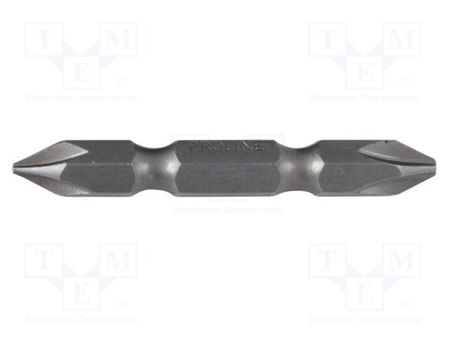 Screwdriver bit; Overall len: 50mm; 10pcs; double-sided