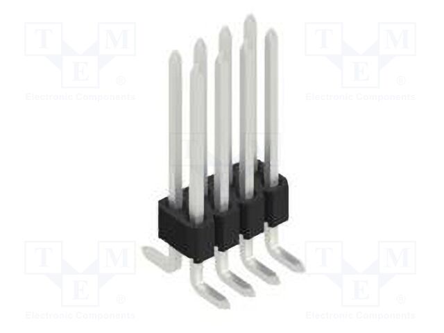 Connector: pin strips; pin header; male; PIN: 8; 1.27mm; SMT; 2x4