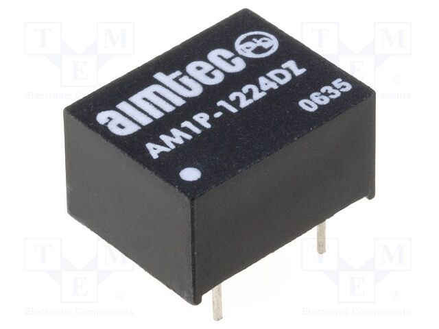 Converter: DC/DC; 1W; Uin: 10.8÷13.2VDC; Uout: 24VDC; Uout2: -24VDC