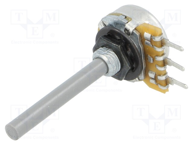 Potentiometer: shaft; single turn; 47kΩ; ±20%; 0.25W; linear; 4mm